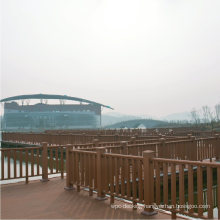 China Factory DIY Installation Landscape Commercial WPC Synthetic Wood Handrail/ Plastic Composite Railing